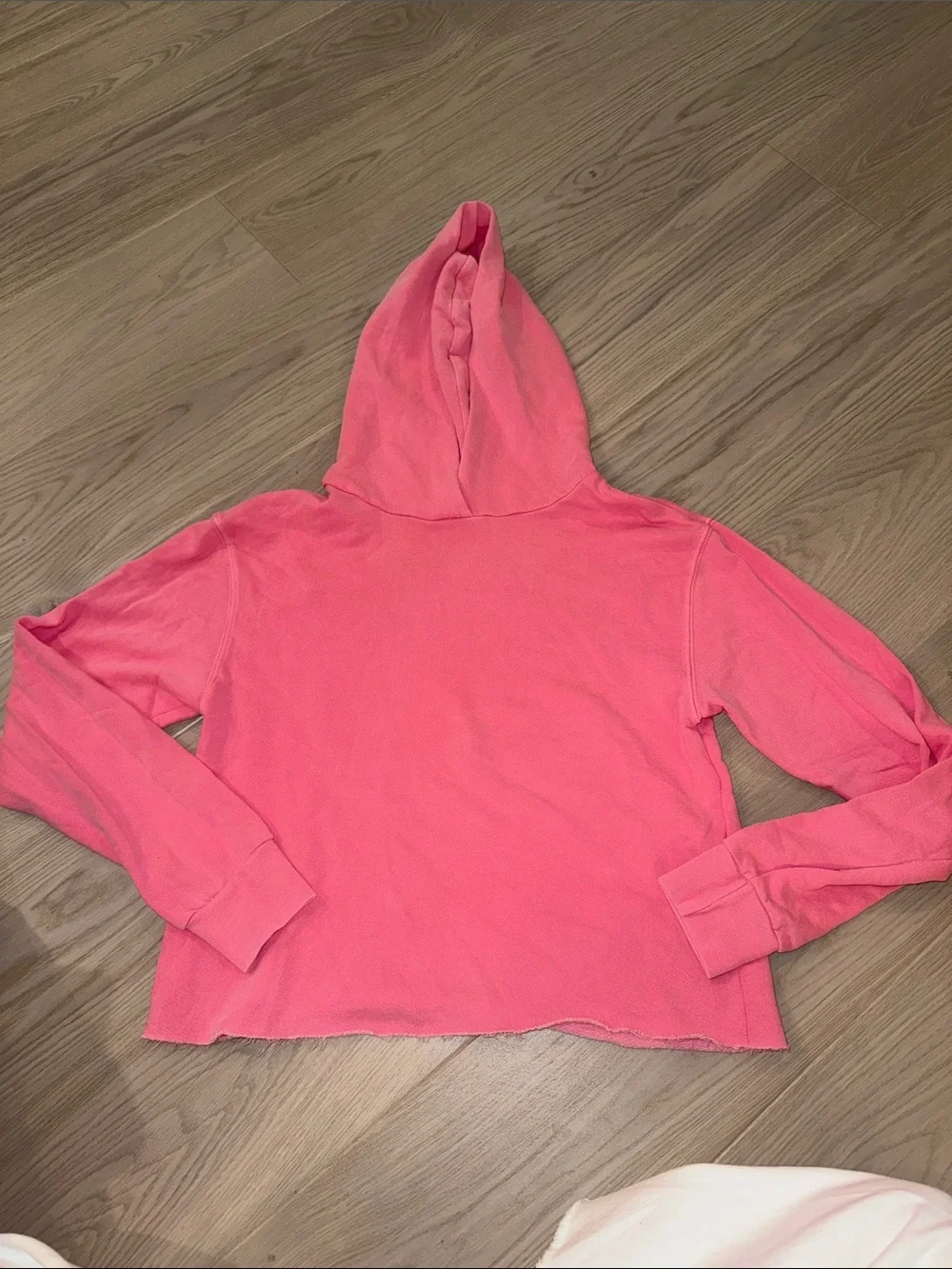 Perfect White Tee Heart Hoodie, XSmall, Pink